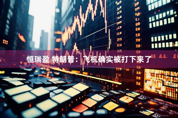 恒瑞盈 特朗普：飞机确实被打下来了