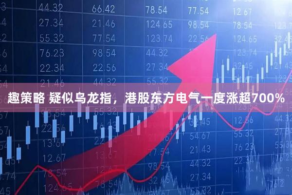 趣策略 疑似乌龙指，港股东方电气一度涨超700%