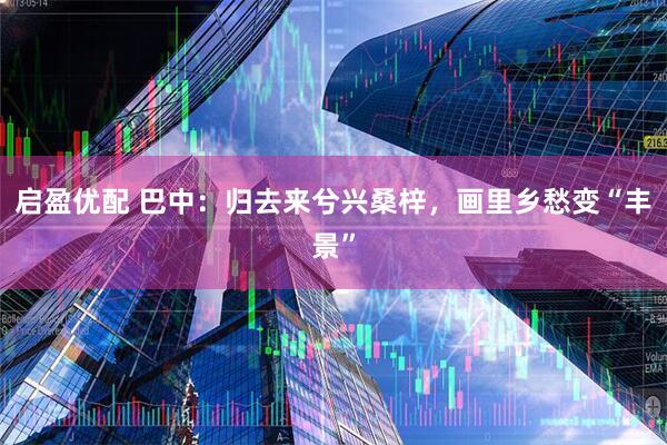 启盈优配 巴中：归去来兮兴桑梓，画里乡愁变“丰景”