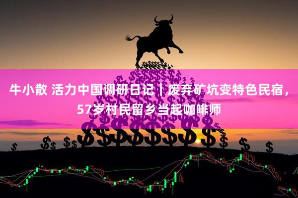 牛小散 活力中国调研日记｜废弃矿坑变特色民宿，57岁村民留乡当起咖啡师